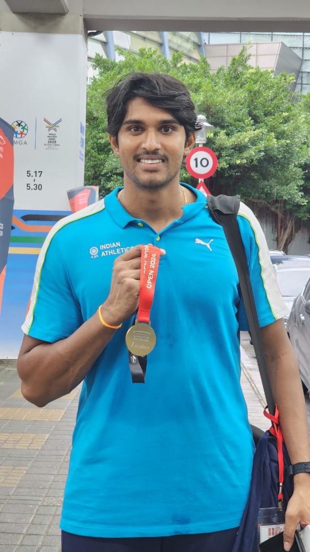 Road to Paris India's promising javelin thrower Manu DP won gold medal with a throw of 81.58m.

Sports Authority of India  @media.iccsai 

#indianathletics #athletics #javelinthrow #javelin