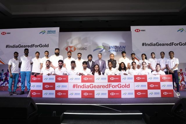 HSBC send of ceremony of Paris bound athletes in Chandigarh on July1.

HSBC @hsbc_in 
#indianathletics #afi #athletics #Olympics #sendoff #HSBC #Paris2024 #indiagearedforgold