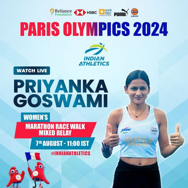 ALL THE BEST!!!
Indian athletes will be in action in six events @Paris2024 on Wednesday. The most exciting event will be men's 3,000m steeplechase. All eyes will be on Avinash Sable.

@hsbc @reliancefoundation @reclindia @pumaindia @indianoilcorp 

#indianathletics #athletics #afi #ParisOlympics2024 #paris #olympics2024 #javelin #javelinthrower #triplejump