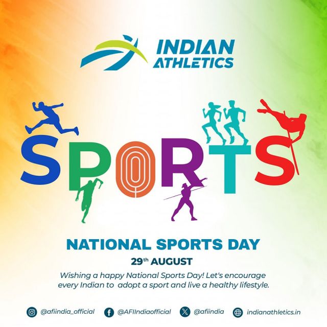 Wish you all a Happy Sports Day

#nationalsportsday #sportsday #athletics #afi #indianathletics