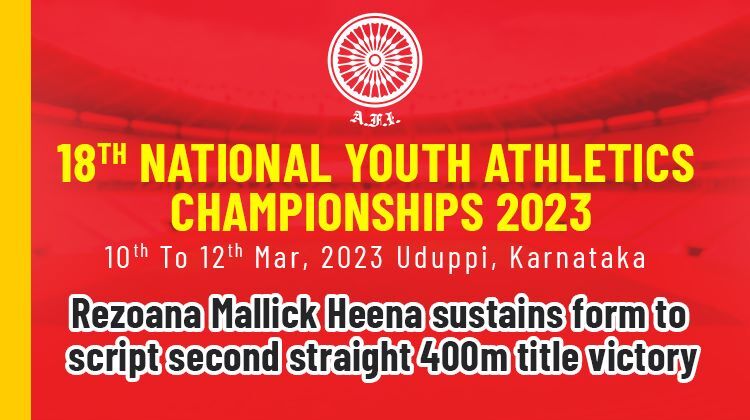 Rezoana Mallick Heena sustains form to Script second Straight 400m Title Victory