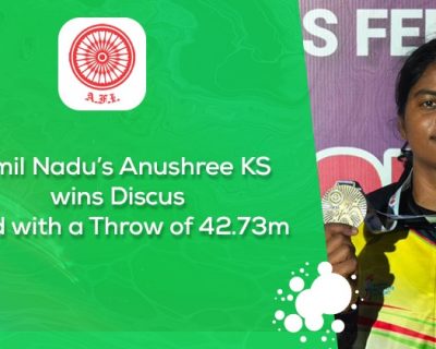 Tamil Nadu’s Anushree KS wins discus gold with a throw of 42.73m
